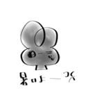 クマノミの灰色うさぎスタンプ（個別スタンプ：9）