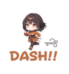 ダッシュ女の子スタンプ（個別スタンプ：2）