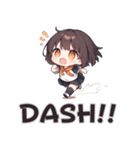 ダッシュ女の子スタンプ（個別スタンプ：10）
