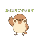 ゆるっと敬語☆すずめちゃん（個別スタンプ：1）