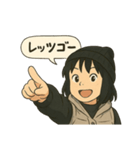 あやのは今日も元気です（個別スタンプ：1）
