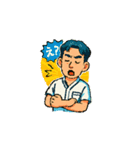 外来化学療法室看護師スタンプ（男性編）（個別スタンプ：7）