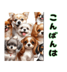 ❤️子犬たちからの飛び出すメッセージ❤️（個別スタンプ：5）