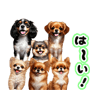 ❤️子犬たちからの飛び出すメッセージ❤️（個別スタンプ：7）