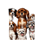 ❤️子犬たちからの飛び出すメッセージ❤️（個別スタンプ：17）