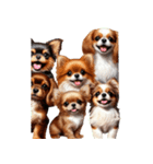 ❤️子犬たちからの飛び出すメッセージ❤️（個別スタンプ：18）