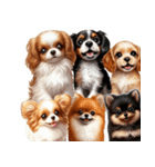 ❤️子犬たちからの飛び出すメッセージ❤️（個別スタンプ：21）