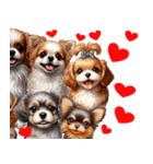❤️子犬たちからの飛び出すメッセージ❤️（個別スタンプ：22）