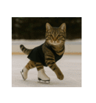 猫たちがスポーツに挑戦（個別スタンプ：4）