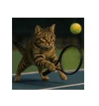 猫たちがスポーツに挑戦（個別スタンプ：7）