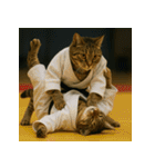 猫たちがスポーツに挑戦（個別スタンプ：8）