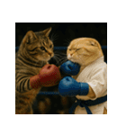 猫たちがスポーツに挑戦（個別スタンプ：9）