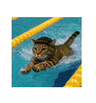 猫たちがスポーツに挑戦（個別スタンプ：11）