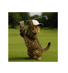 猫たちがスポーツに挑戦（個別スタンプ：12）