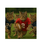 猫たちがスポーツに挑戦（個別スタンプ：14）