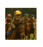猫たちがスポーツに挑戦（個別スタンプ：16）