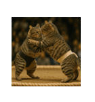 猫たちがスポーツに挑戦（個別スタンプ：17）