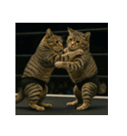 猫たちがスポーツに挑戦（個別スタンプ：18）