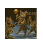 猫たちがスポーツに挑戦（個別スタンプ：20）