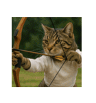 猫たちがスポーツに挑戦（個別スタンプ：22）