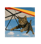 猫たちがスポーツに挑戦（個別スタンプ：35）