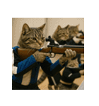 猫たちがスポーツに挑戦（個別スタンプ：37）