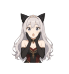 猫耳ルナの可愛い毎日スタンプ（個別スタンプ：4）