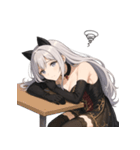 猫耳ルナの可愛い毎日スタンプ（個別スタンプ：12）