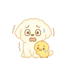 トイプードルのプチくんとひよこくん（個別スタンプ：7）