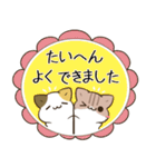 毎日五月病なねこたち 敬語3（個別スタンプ：38）