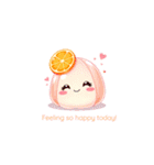 ゼリーガールスタンプ | 水彩かわいい24種（個別スタンプ：1）