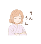 毎日使える着物女子（個別スタンプ：25）