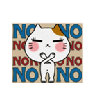 動く！子猫たちとレトロ背景【敬語】（個別スタンプ：10）