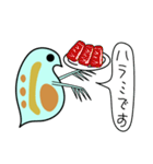 微生物の世界6 ミジンコのゆる日常会話 食（個別スタンプ：3）