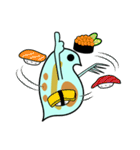 微生物の世界6 ミジンコのゆる日常会話 食（個別スタンプ：4）