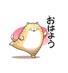 丸いネコ 普段使い用スタンプ（個別スタンプ：6）