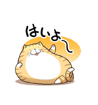 丸いネコ 普段使い用スタンプ（個別スタンプ：12）