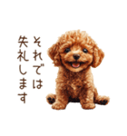 トイプードルの敬語・丁寧語スタンプ（個別スタンプ：37）
