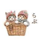 ビンテージ水彩画のねこ（個別スタンプ：30）