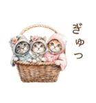 ビンテージ水彩画のねこ（個別スタンプ：32）