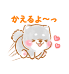 家族で使う❤️いやしばいぬ黒柴❤️父母の日（個別スタンプ：7）