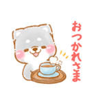 家族で使う❤️いやしばいぬ黒柴❤️父母の日（個別スタンプ：23）