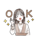 ふんわり❤️淡色女子2（個別スタンプ：1）