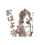 ふんわり❤️淡色女子2（個別スタンプ：3）