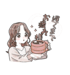 ふんわり❤️淡色女子2（個別スタンプ：18）