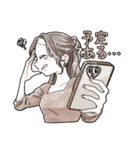 ふんわり❤️淡色女子2（個別スタンプ：34）