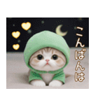 メロン帽が可愛い スコティッシュ猫3 敬語（個別スタンプ：3）