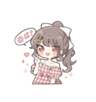 つり目ポニテの女の子（個別スタンプ：1）