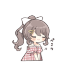 つり目ポニテの女の子（個別スタンプ：4）