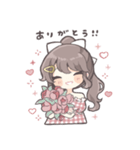 つり目ポニテの女の子（個別スタンプ：7）